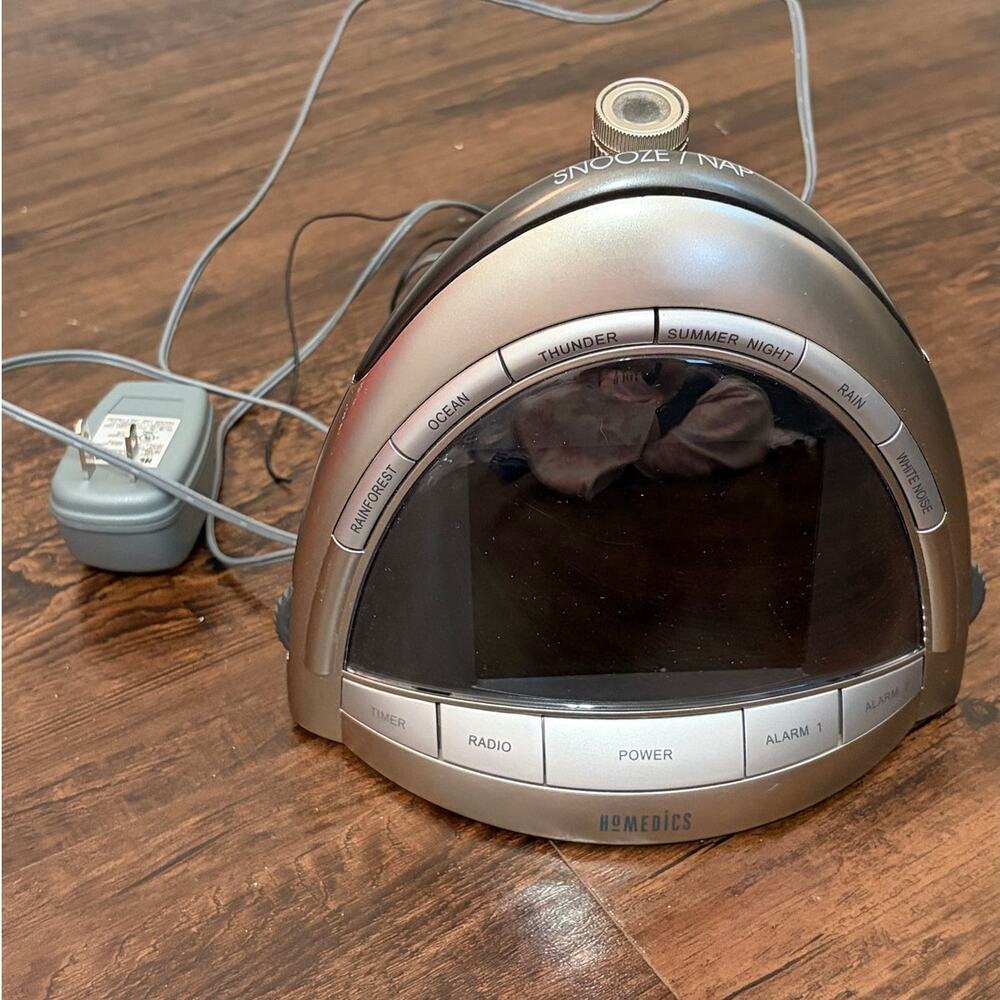 Vintage Homedics SoundSpa Alarm Clock Radio SS-5010 Sound Machine Night Light